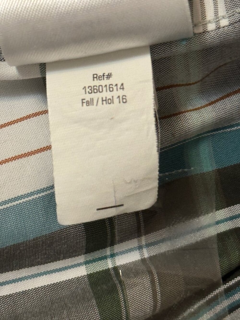 Eddie Bauer Shirt Mens LT Classic Fit Plaid Button Up Long Sleeve Green Gray - Picture 6 of 9